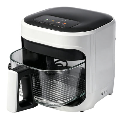 Air Fryer 5L with Touch Control, Adjustable Ttemperature up to 200°C, 0-60-Minute Timer, 4 Preset Menus, Oil-Free Cooking, and 1350W Power, Ideal for Families of 3-5 People.