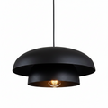 15.7" Black Modern Pendant Light Fixtures, Kitchen Lighting Fixtures Ceiling Hanging Light Fixtures, Farmhouse Large Pendant Light for Kitchen Island Lighting Hanging Lamp